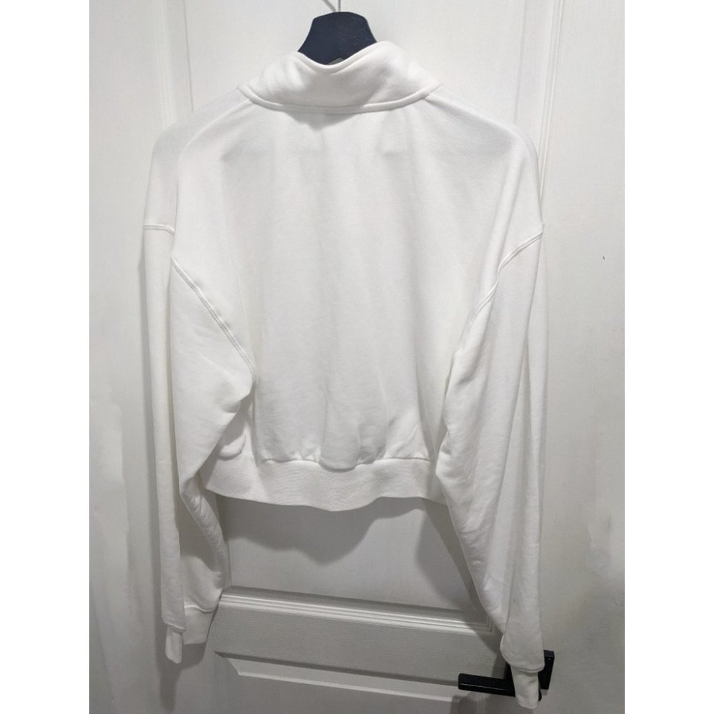 Women’s Gray and White Quarter-Zip Tops - Picture 6 of 9